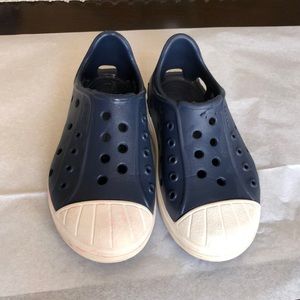 Navy Toddler Crocs